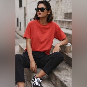 Vince Camuto Neon Coral Short Sleeve T-Shirt